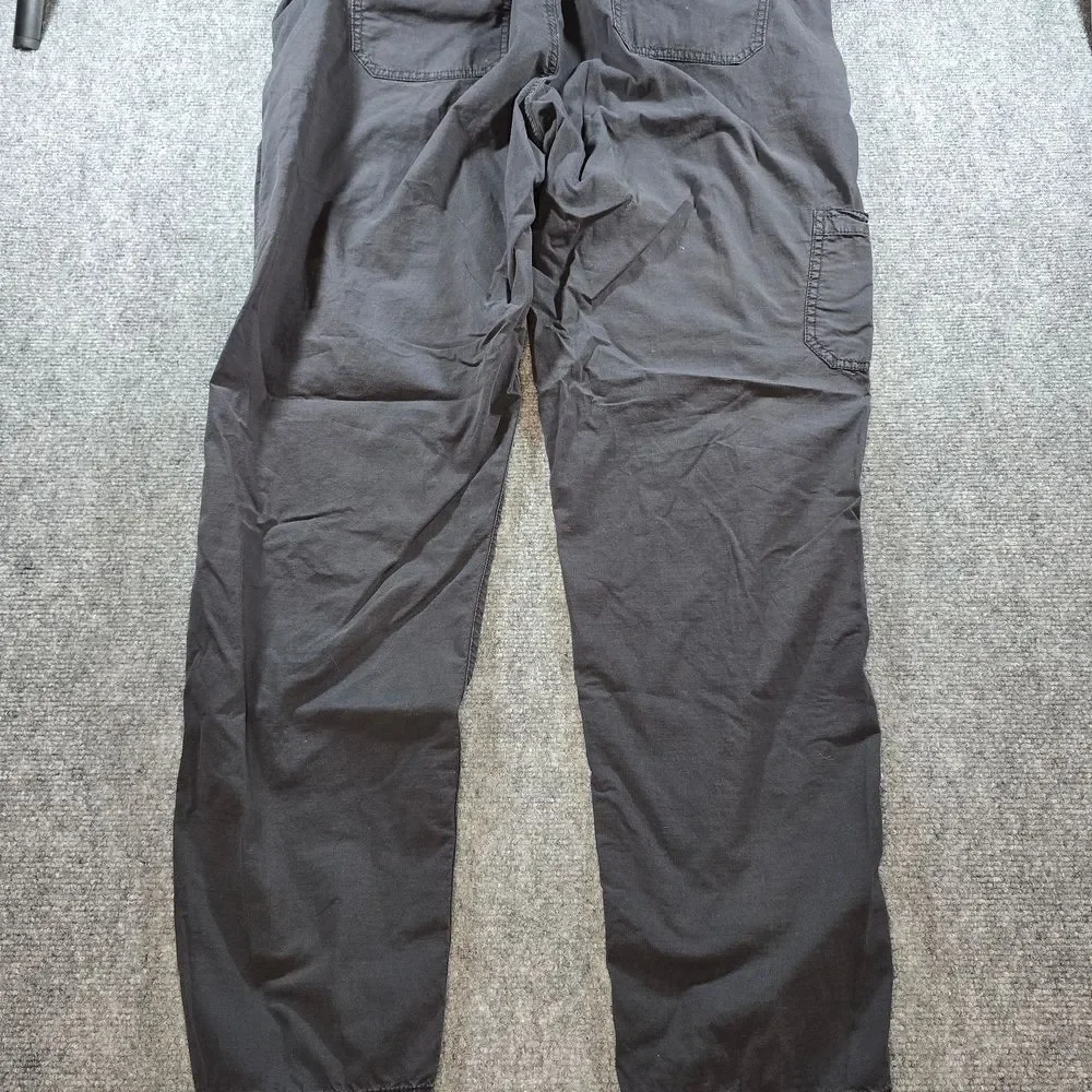 L.L.Bean Cargo Jogger Pants Mens XL Gray Elastic Waist Hiking Outdoor Trail